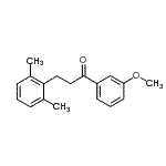 structure of CAS# 898754-34-2, 3-(2,6-Dimethylphenyl)-1-(3-methoxyphenyl)-1-propanone;3-(2,6-dimethylphenyl)-3'-methoxypropiophenone