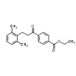 structure of CAS# 898754-55-7, Ethyl 4-[3-(2,6-dimethylphenyl)propanoyl]benzoate;4'-carboethoxy-3-(2,6-dimethylphenyl)propiophenone