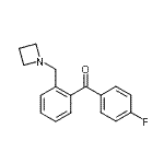 structure of CAS# 898754-83-1, [2-(1-Azetidinylmethyl)phenyl](4-fluorophenyl)methanone;2-azetidinomethyl-4'-fluorobenzophenone