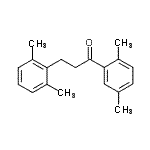 结构式 CAS# 898754-86-4, 1-(2,5-二甲基苯基)-3-(2,6-二甲基苯基)-1-丙酮