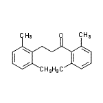 结构式 CAS# 898754-88-6, 1,3-二(2,6-二甲基苯基)-1-丙酮