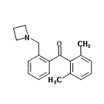 structure of CAS# 898754-91-1, [2-(1-Azetidinylmethyl)phenyl](2,6-dimethylphenyl)methanone;2'-Azetidinomethyl-2,6-dimethylbenzophenone