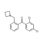 结构式 CAS# 898755-23-2, [2-(1-氮杂环丁基甲基)苯基](2,4-二氯苯基)甲酮