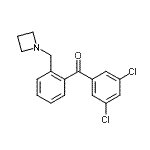 结构式 CAS# 898755-29-8, [2-(1-氮杂环丁基甲基)苯基](3,5-二氯苯基)甲酮