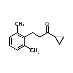 结构式 CAS# 898755-40-3, 1-环丙基-3-(2,6-二甲基苯基)-1-丙酮