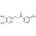 结构式 CAS# 898755-57-2, 3-(3,4-二甲基苯基)-1-(3-甲基苯基)-1-丙酮