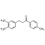 structure of CAS# 898755-60-7, 3-(3,4-Dimethylphenyl)-1-(4-methylphenyl)-1-propanone;3-(3,4-dimethylphenyl)-4'-methylpropiophenone