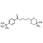 structure of CAS# 898755-70-9, 5-(5,5-Dimethyl-1,3-dioxan-2-yl)-1-[4-(2-methyl-2-propanyl)phenyl]-1-pentanone;4'-tert-butyl-5-(5,5-dimethyl-1,3-dioxan-2-yl)valerophenone