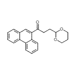 structure of CAS# 898756-44-0, 3-(1,3-Dioxan-2-yl)-1-(9-phenanthryl)-1-propanone;9-[3-(1,3-dioxan-2-yl)propionyl]phenanthrene