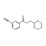 CAS#: 898756-70-2， 3-[3-(1,3-Dioxan-2-yl)propanoyl]benzonitrile