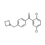 结构式 CAS# 898756-98-4, [4-(1-氮杂环丁基甲基)苯基](2,5-二氯苯基)甲酮
