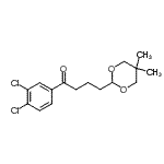 structure of CAS# 898757-04-5, 1-(3,4-Dichlorophenyl)-4-(5,5-dimethyl-1,3-dioxan-2-yl)-1-butanone;3',4'-dichloro-4-(5,5-dimethyl-1,3-dioxan-2-yl)butyrophenone