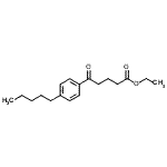 structure of CAS# 898757-18-1, Ethyl 5-oxo-5-(4-pentylphenyl)pentanoate;ethyl 5-oxo-5-(4-n-pentylphenyl)valerate