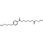 structure of CAS# 898757-27-2, Ethyl 8-oxo-8-(4-pentylphenyl)octanoate;ethyl 8-oxo-8-(4-n-pentylphenyl)octanoate
