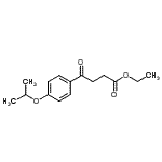 结构式 CAS# 898757-69-2, 乙基4-(4-异丙氧基苯基)-4-氧代丁酸酯