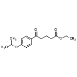 结构式 CAS# 898757-71-6, 乙基5-(4-异丙氧基苯基)-5-氧代戊酸酯