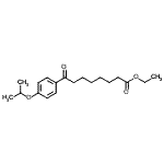 structure of CAS# 898757-77-2, Ethyl 8-(4-isopropoxyphenyl)-8-oxooctanoate;Ethyl 8-oxo-8-(4-isopropoxyphenyl)octanoate