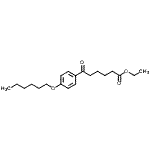 结构式 CAS# 898757-91-0, 乙基6-[4-(己氧基)苯基]-6-氧代己酸酯