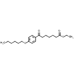 structure of CAS# 898757-93-2, Ethyl 7-[4-(hexyloxy)phenyl]-7-oxoheptanoate;ethyl 7-(4-hexyloxyphenyl)-7-oxoheptanoate
