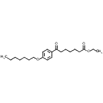 structure of CAS# 898758-01-5, Ethyl 7-[4-(heptyloxy)phenyl]-7-oxoheptanoate;ethyl 7-(4-heptyloxyphenyl)-7-oxoheptanoate
