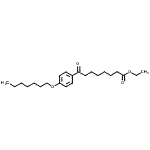 structure of CAS# 898758-03-7, Ethyl 8-[4-(heptyloxy)phenyl]-8-oxooctanoate;ethyl 8-(4-heptyloxyphenyl)-8-oxooctanoate