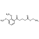 结构式 CAS# 898758-07-1, 乙基5-(2,3-二甲氧基苯基)-5-氧代戊酸酯