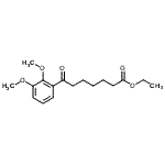 structure of CAS# 898758-11-7, Ethyl 7-(2,3-dimethoxyphenyl)-7-oxoheptanoate;ethyl 7-(2,3-dimethoxyphenyl)-7-oxoheptanoate