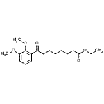structure of CAS# 898758-13-9, Ethyl 8-(2,3-dimethoxyphenyl)-8-oxooctanoate;ethyl 8-(2,3-dimethoxyphenyl)-8-oxooctanoate