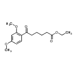 结构式 CAS# 898758-17-3, 乙基6-(2,4-二甲氧基苯基)-6-氧代己酸酯
