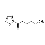 structure of CAS# 898758-30-0, 1-(1,3-Oxazol-2-yl)-1-hexanone;2-Hexanoyloxazole