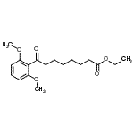 结构式 CAS# 898758-53-7, 乙基8-(2,6-二甲氧基苯基)-8-氧代辛酸酯