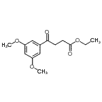 结构式 CAS# 898758-59-3, 乙基4-(3,5-二甲氧基苯基)-4-氧代丁酸酯