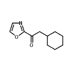 结构式 CAS# 898759-04-1, 2-环己基-1-(1,3-恶唑-2-基)乙酮