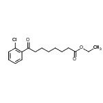 结构式 CAS# 898759-09-6, 乙基8-(2-氯苯基)-8-氧代辛酸酯