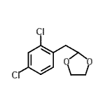 structure of CAS# 898759-13-2, 2-(2,4-Dichlorobenzyl)-1,3-dioxolane;1,3-Dichloro-4-(1,3-dioxolan-2-ylmethyl)benzene