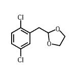 结构式 CAS# 898759-15-4, 2-(2,5-二氯苄基)-1,3-二氧戊环