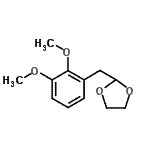 结构式 CAS# 898759-21-2, 2-(2,3-二甲氧基苄基)-1,3-二氧戊环