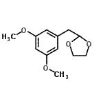 结构式 CAS# 898759-30-3, 2-(3,5-二甲氧基苄基)-1,3-二氧戊环