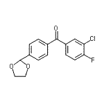 CAS#: 898760-40-2， (3-Chloro-4-fluorophenyl)[4-(1,3-dioxolan-2-yl)phenyl]methanone