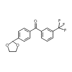 结构式 CAS# 898760-52-6, [4-(1,3-二氧戊环-2-基)苯基][3-(三氟甲基)苯基]甲酮