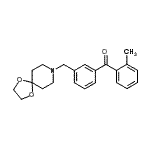 structure of CAS# 898761-29-0, [3-(1,4-Dioxa-8-azaspiro[4.5]dec-8-ylmethyl)phenyl](2-methylphenyl)methanone;3'-[8-(1,<wbr>4-dioxa-8<wbr>-azaspiro<wbr>[4.5]decy<wbr>l)methyl]<wbr>-2-methyl<wbr> benzophe<wbr>none