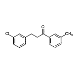 结构式 CAS# 898762-14-6, 3-(3-氯苯基)-1-(3-甲基苯基)-1-丙酮