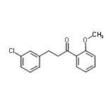 structure of CAS# 898762-20-4, 3-(3-Chlorophenyl)-1-(2-methoxyphenyl)-1-propanone;3-(3-chlorophenyl)-2'-methoxypropiophenone