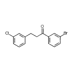 结构式 CAS# 898762-53-3, 1-(3-溴苯基)-3-(3-氯苯基)-1-丙酮