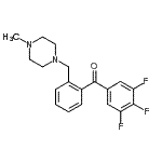 structure of CAS# 898762-54-4, {2-[(4-Methyl-1-piperazinyl)methyl]phenyl}(3,4,5-trifluorophenyl)methanone;2'-(4-methylpiperazinomethyl)-3,4,5-trifluorobenzophenone