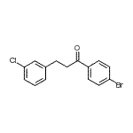 structure of CAS# 898762-56-6, 1-(4-Bromophenyl)-3-(3-chlorophenyl)-1-propanone;4'-bromo-3-(3-chlorophenyl)propiophenone