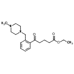 structure of CAS# 898762-69-1, Ethyl 5-{2-[(4-methyl-1-piperazinyl)methyl]phenyl}-5-oxopentanoate;ethyl 5-[2-(4-methylpiperazinomethyl)phenyl]-5-oxovalerate