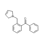 structure of CAS# 898762-77-1, [2-(2,5-Dihydro-1H-pyrrol-1-ylmethyl)phenyl](phenyl)methanone;2-(3-pyrrolinomethyl)benzophenone