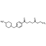structure of CAS# 898763-60-5, Ethyl 5-{4-[(4-methyl-1-piperazinyl)methyl]phenyl}-5-oxopentanoate;Ethyl 5-[4-(4-methylpiperazinomethyl)phenyl]-5-oxovalerate