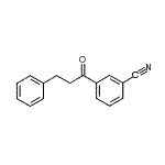 结构式 CAS# 898764-08-4, 3-(3-苯基丙酰基)苯甲腈